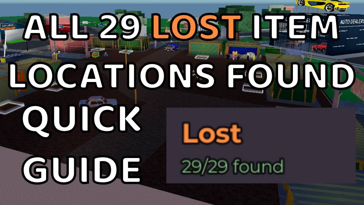 All 29 Lost Items FOUND (Guide) | Roblox Storage Hunters: Open World