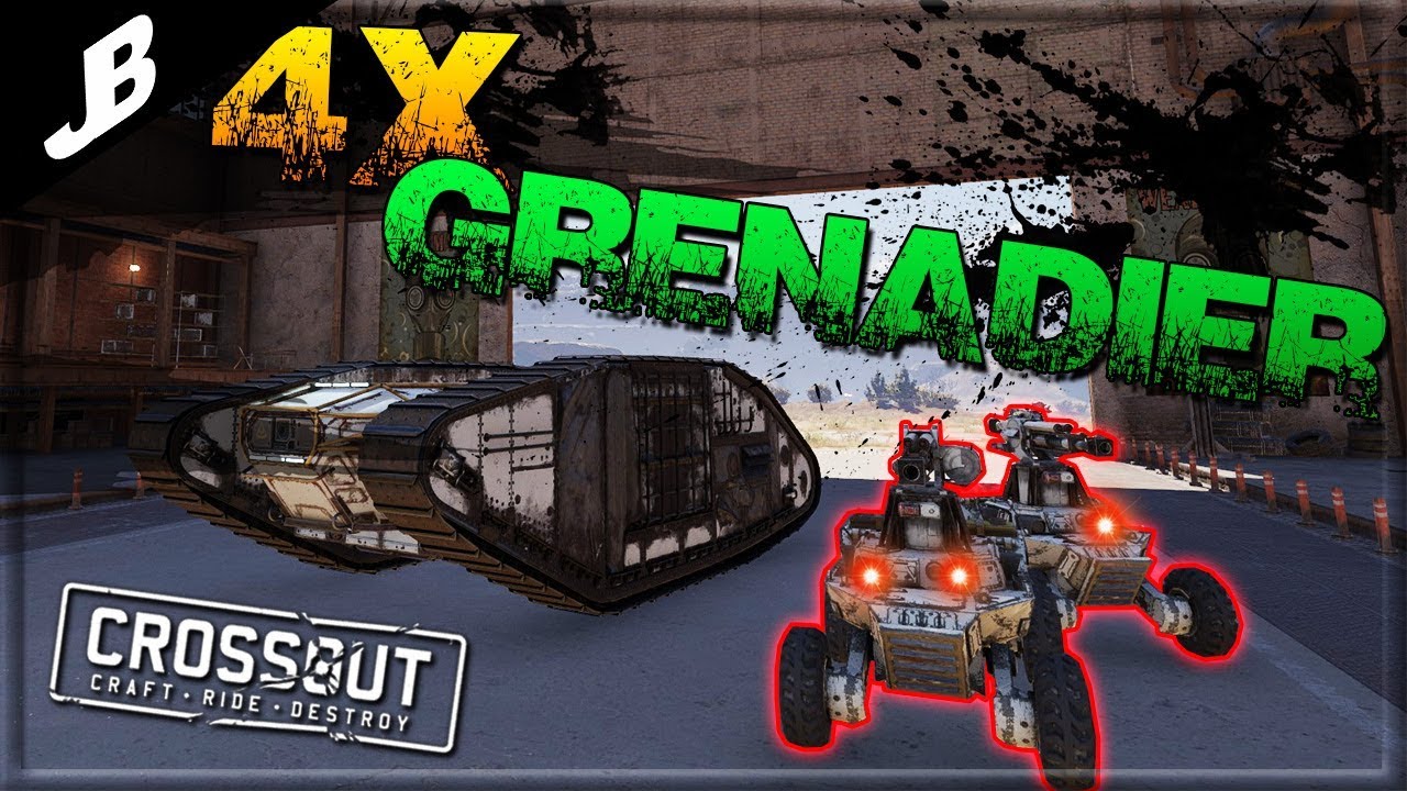 4x Grenadier Drone Carrier -  Crossout Gameplay