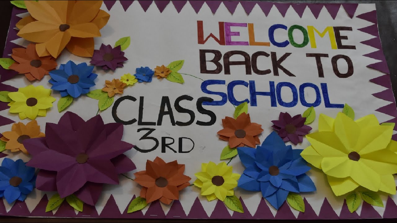 Welcome back chart | class room chart | easy and quick | 02