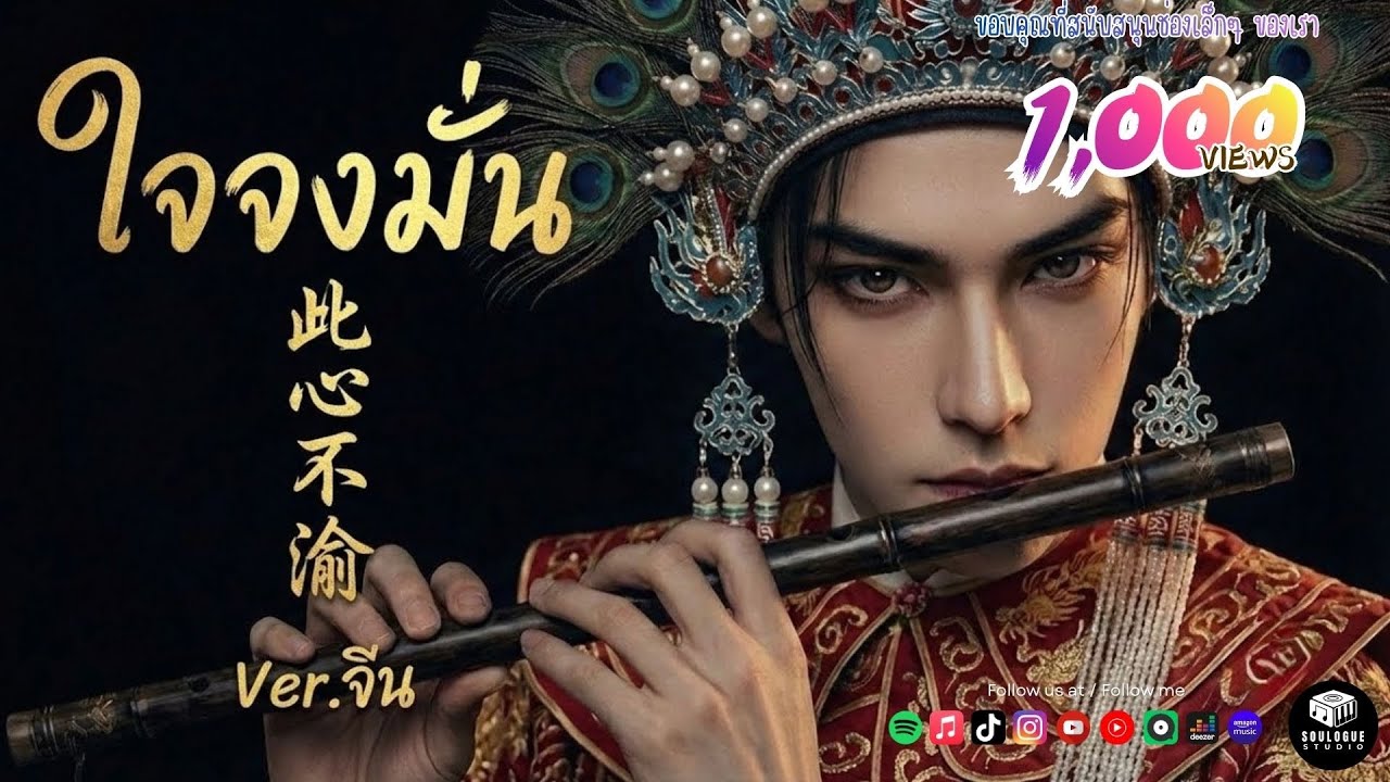 ใจจงมั่น 此心不渝  Ver.จีน 🇨🇳🇹🇭[Cover by Sou Logue]  | Original : ปราง ปรางทิพย์, เก่ง หฤษฎ์ OST.เขมจิรา