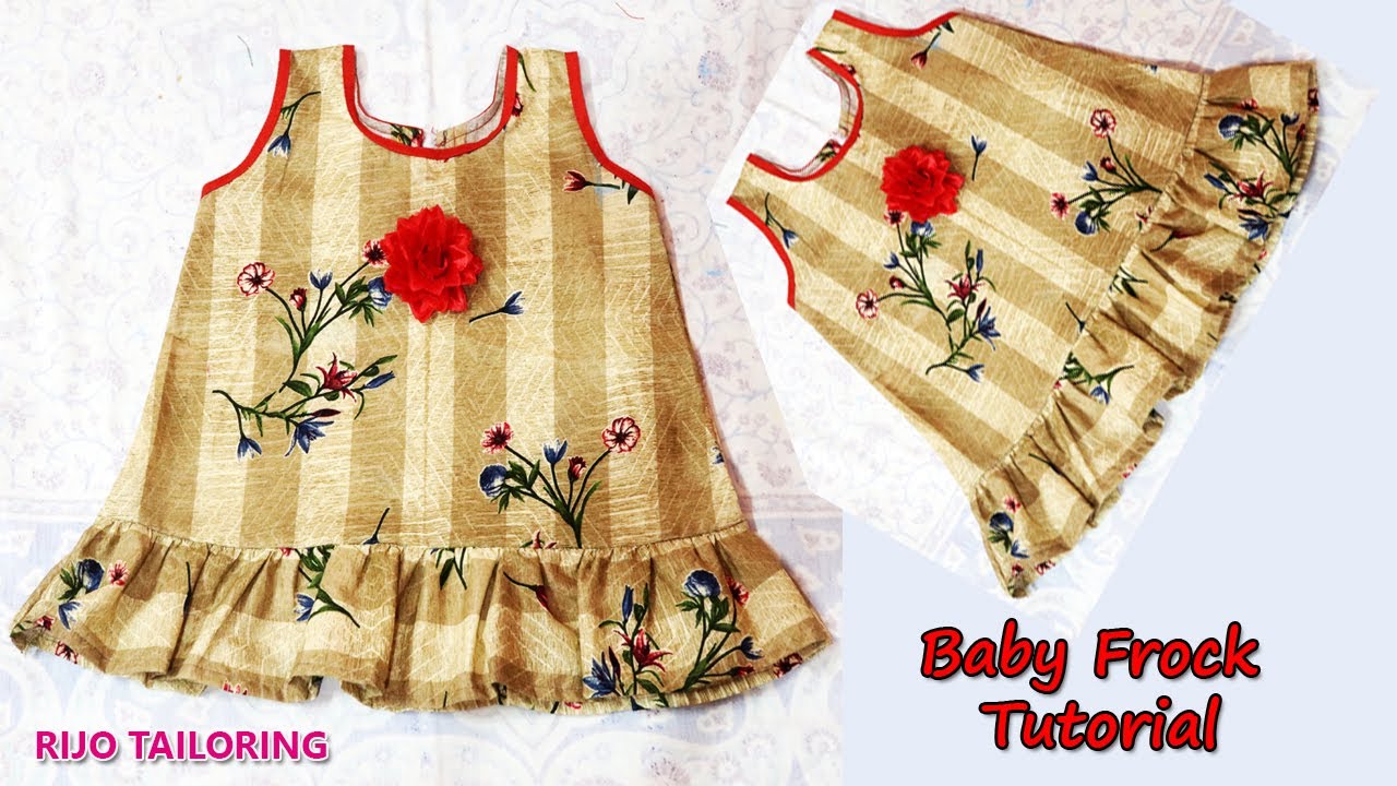 baby frock cutting and stitching in tamil | 9 month to 1 year baby frock cutting and stitching
