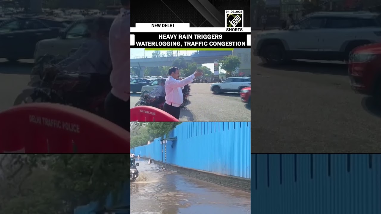 Heavy rain triggers waterlogging, traffic Congestion in Delhi