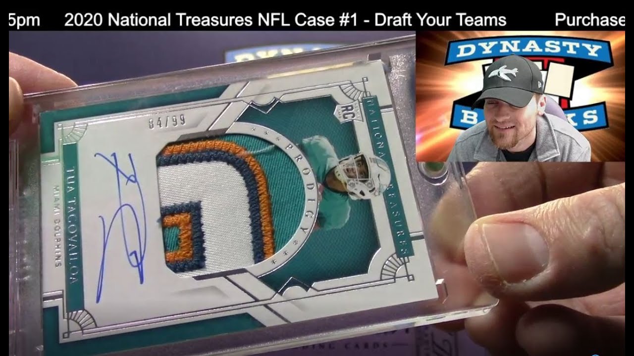 2020 National Treasures Football Card 4 Box Case Break #1   Sports Cards