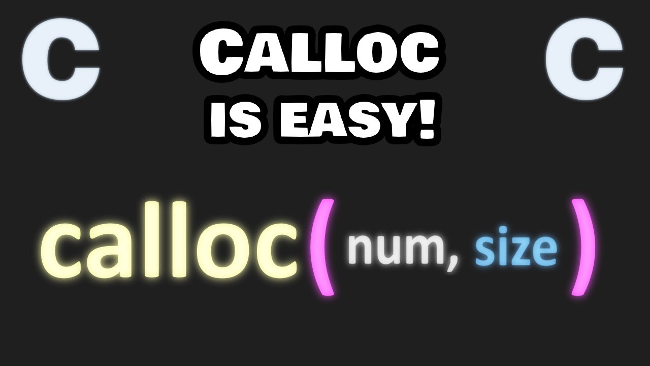 Calloc in C is easy! 🧹
