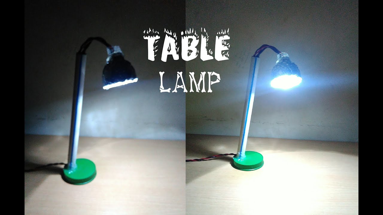 How to Make Table Lamp at Home - Easy Way - 6V