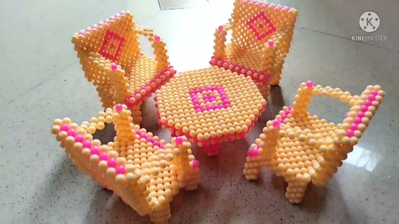 # Beades Work # Beades Sofa Set # ಮುತ್ತಿನ ಸೋಫಾ ಸೆಟ್#