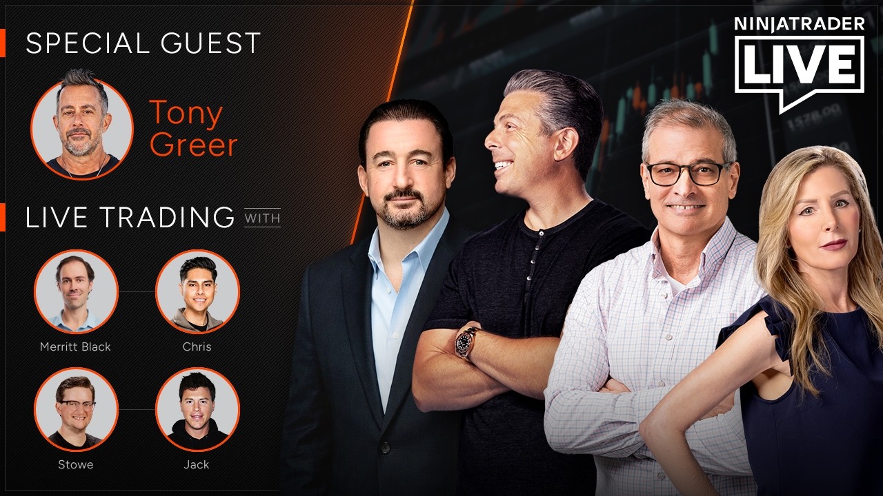 NinjaTrader Live | Trading + Analysis | Tony Greer, TTrades, Merritt + Chris, Stowe + Jack (8/4/26)