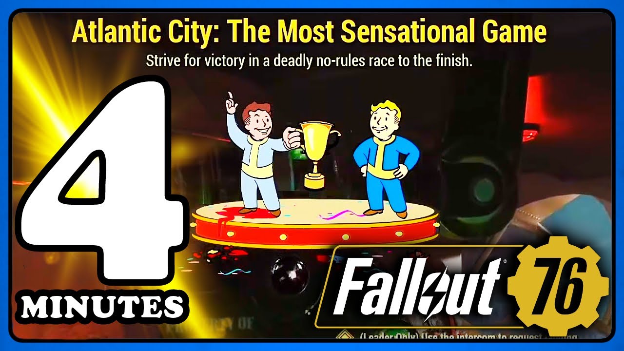 Fallout 76: 4 Minutes Expedition - The Most Sensentional Game. Speed Run.