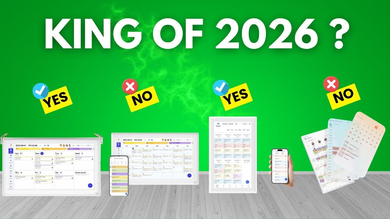 Top 5 Best Smart Digital Calendars 2026 | Touchscreen Family & Home Planners