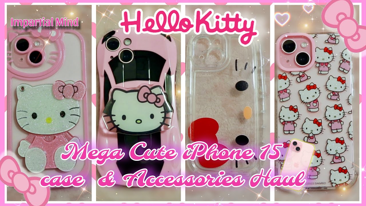 🐱📱Mega Cute Hello Kitty Themed iPhone 15 Cases and Accessories 💖
