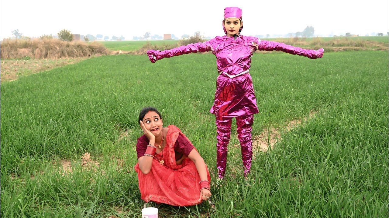 देखिए लैट्रिन करते समय पीछे पड़ गया रोबोट #pagli pagali ke new comedy video
