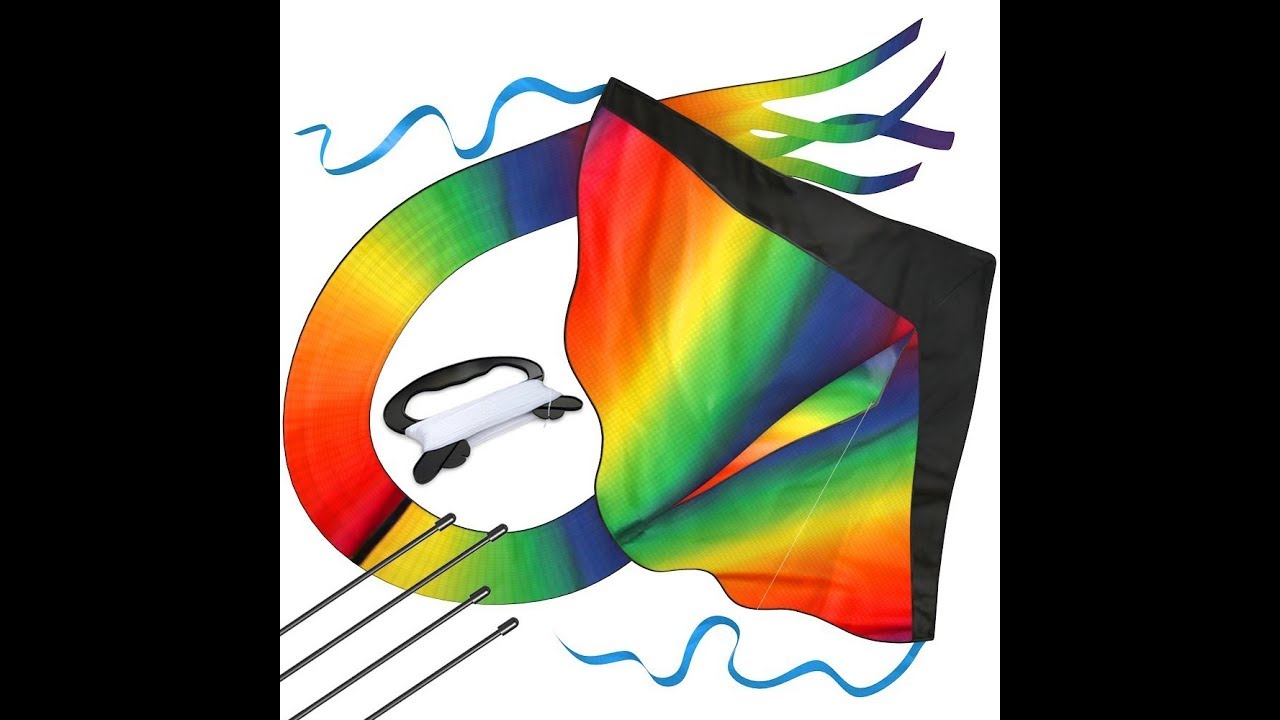 Amazon com  Huge Rainbow Kite For Kids   One Of The Best Selling Toys For Outdoor Games and Activiti