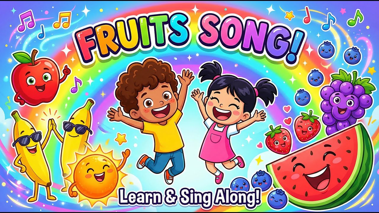 Fruits Song  | Children Educational Nursery Rhyme ON The Benefits Of Eating Fruits