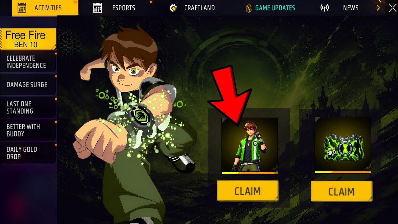 Ben 10 Event 😍 Full Details  | free Fire Daily Update |