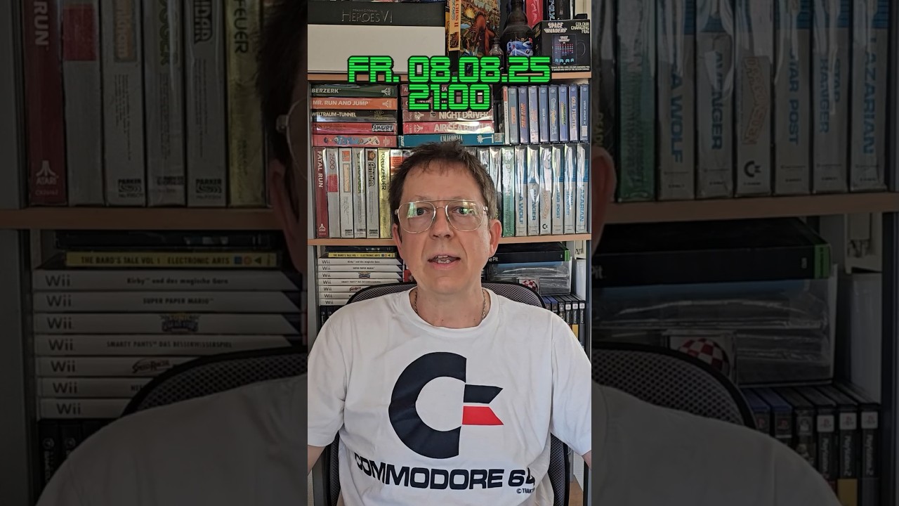 Einladung Stream C64 Games Querbeet zocken und meinen Urlaub ausklingen lassen! #commodore