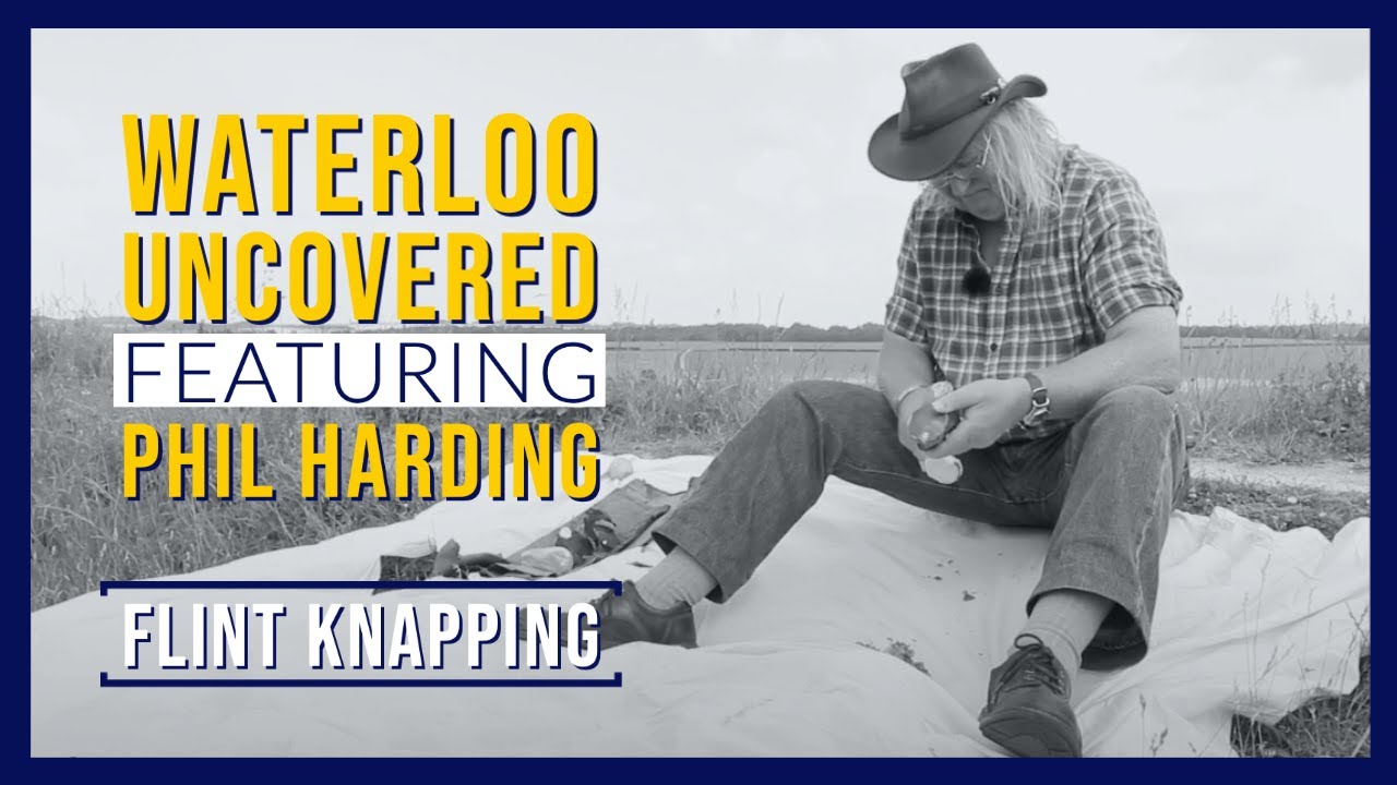 Time Team's Phil Harding flint knapping - Waterloo Uncovered