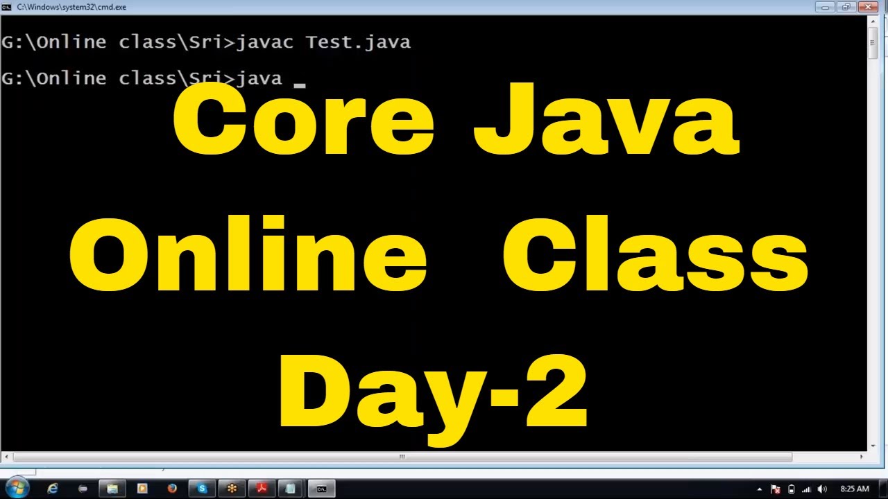 Core Java online Demo  | Day-2