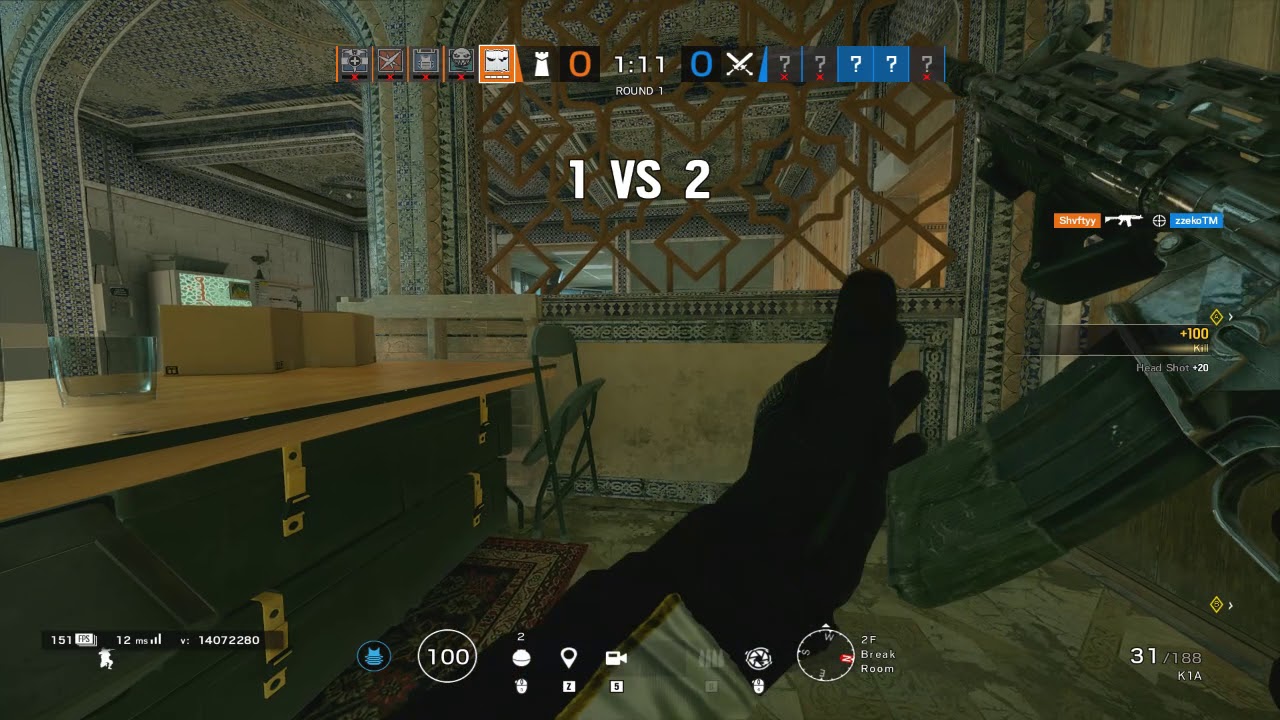 1v5 Clutch on Border