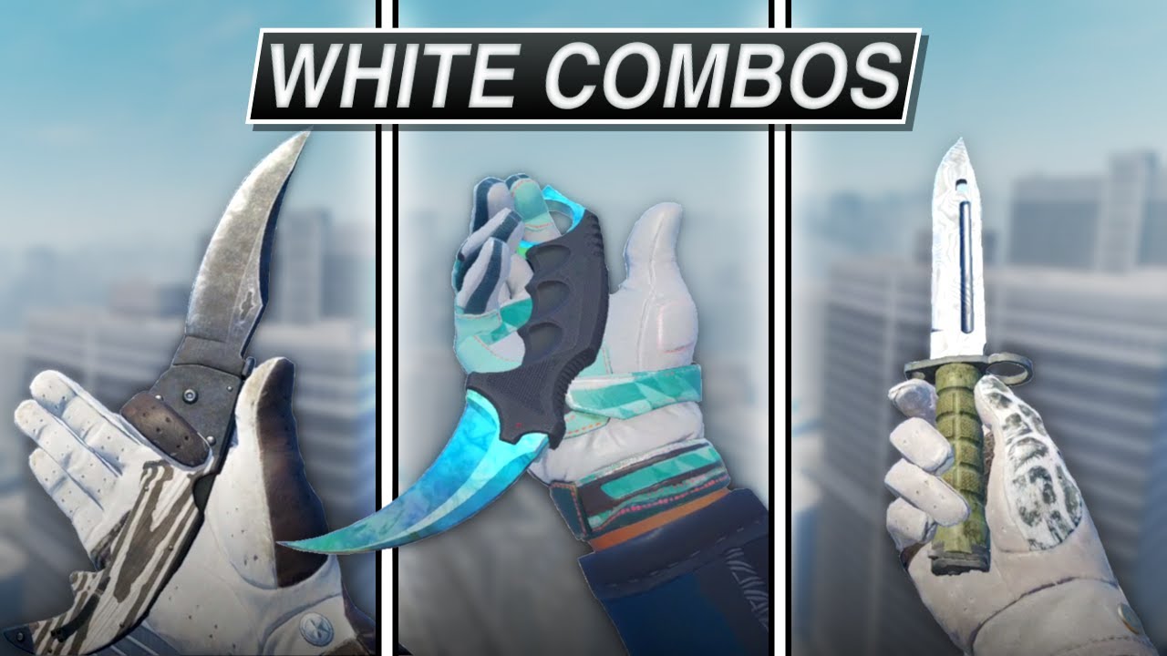 THE BEST WHITE KNIFE AND GLOVE COMBOS! (ANY BUDGET 2025)