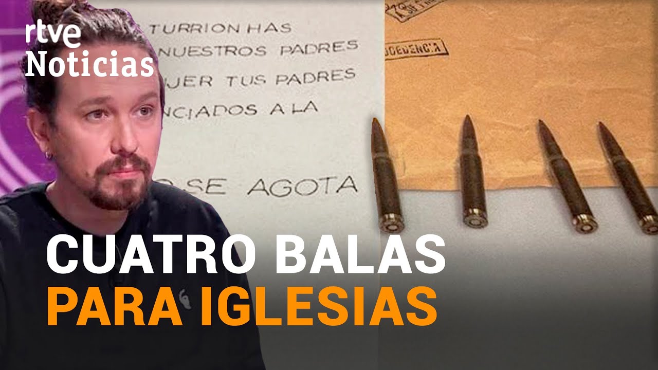 PABLO IGLESIAS habla sobre la CARTA con BALAS enviada para amenazarle de muerte | RTVE Noticias