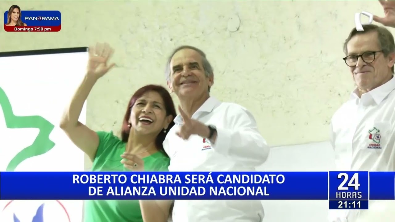 Roberto Chiabra será candidato presidencial de Unidad Nacional
