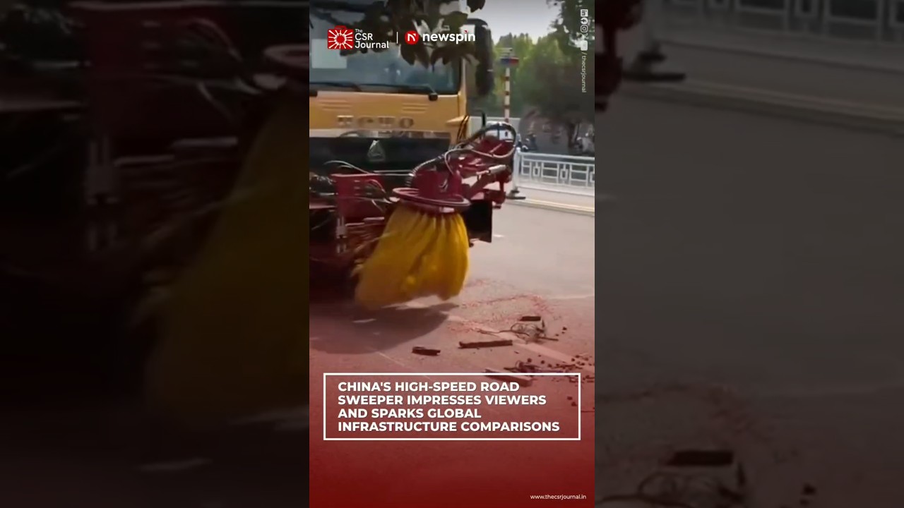 CHINA'S HIGH-SPEED ROAD SWEEPER IMPRESSES VIEWERS AND SPARKS GLOBAL INFRASTRUCTURE COMPARISONS
