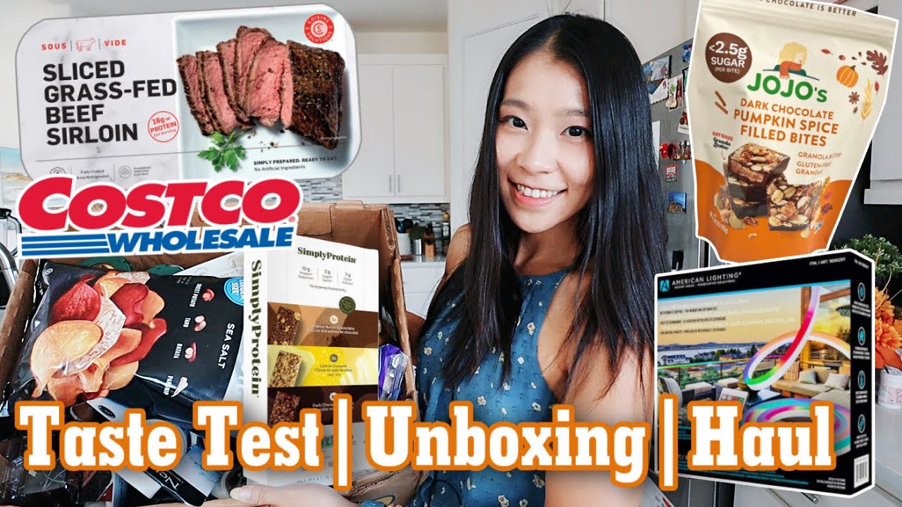 Costco Haul & Taste Test| JoJo's chocolate pumpkin spice bites, grass-fed beef sirloin, keto bars