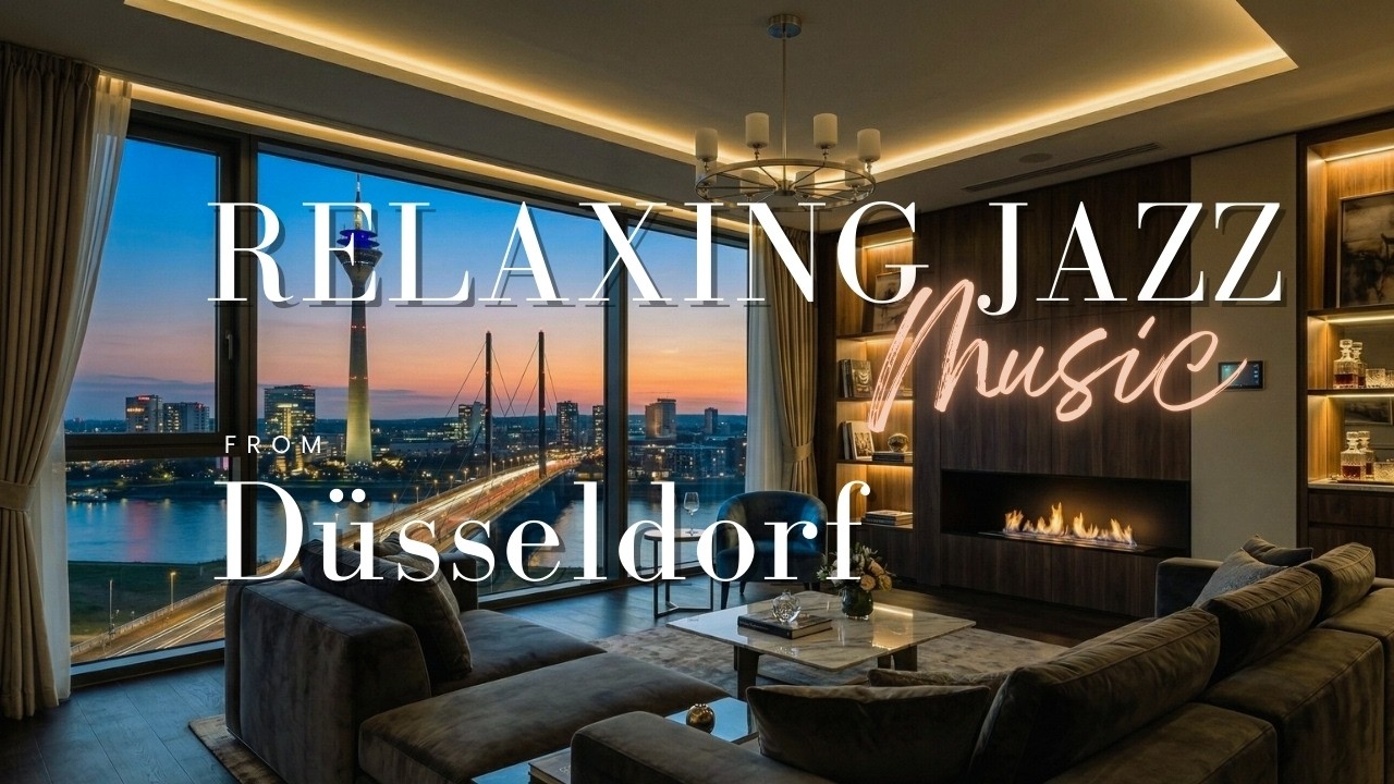 Relaxing Jazz Music Düsseldorf Germany | Smooth Jazz Ambience for Study and Sleep