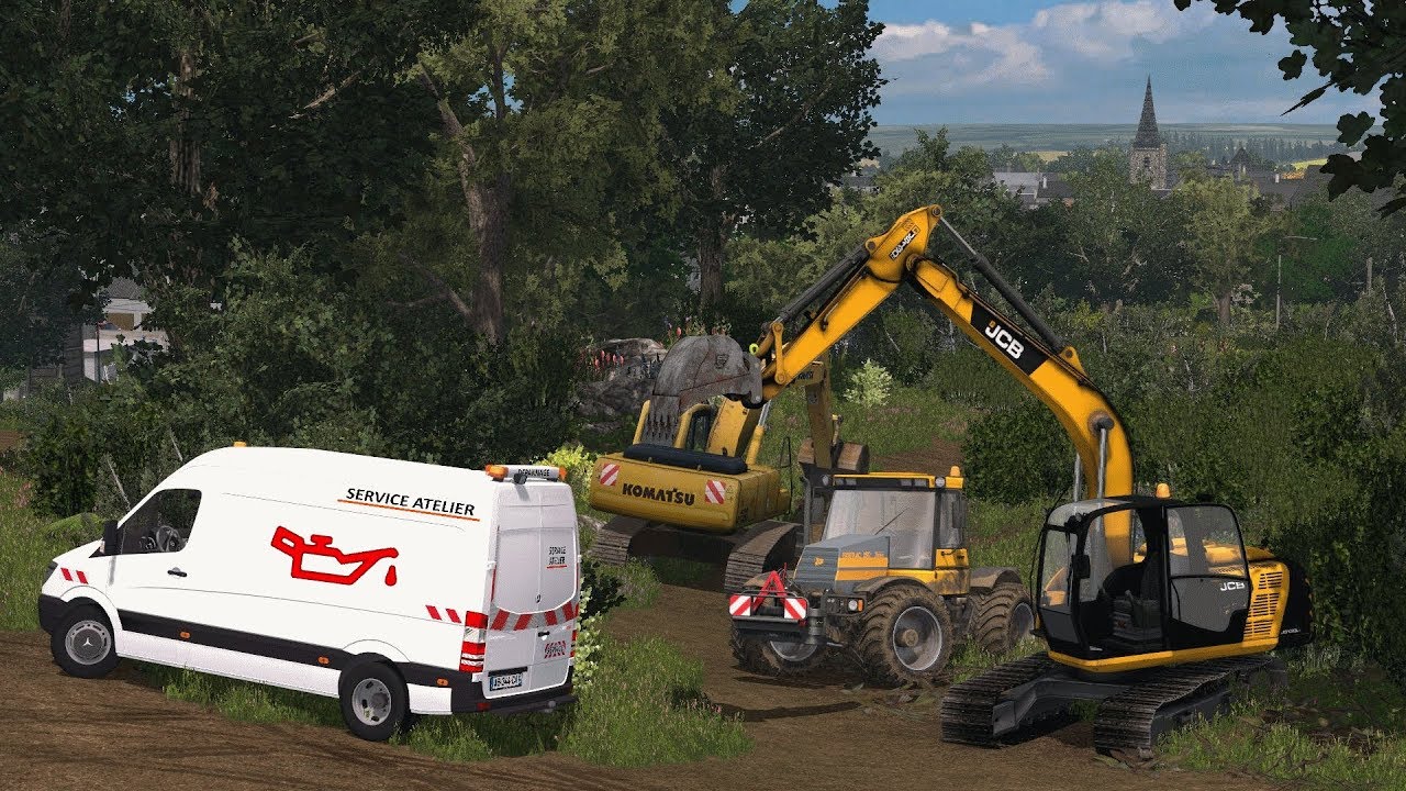 Travaux publics PANNE MOTEUR | Farming Simulator 17