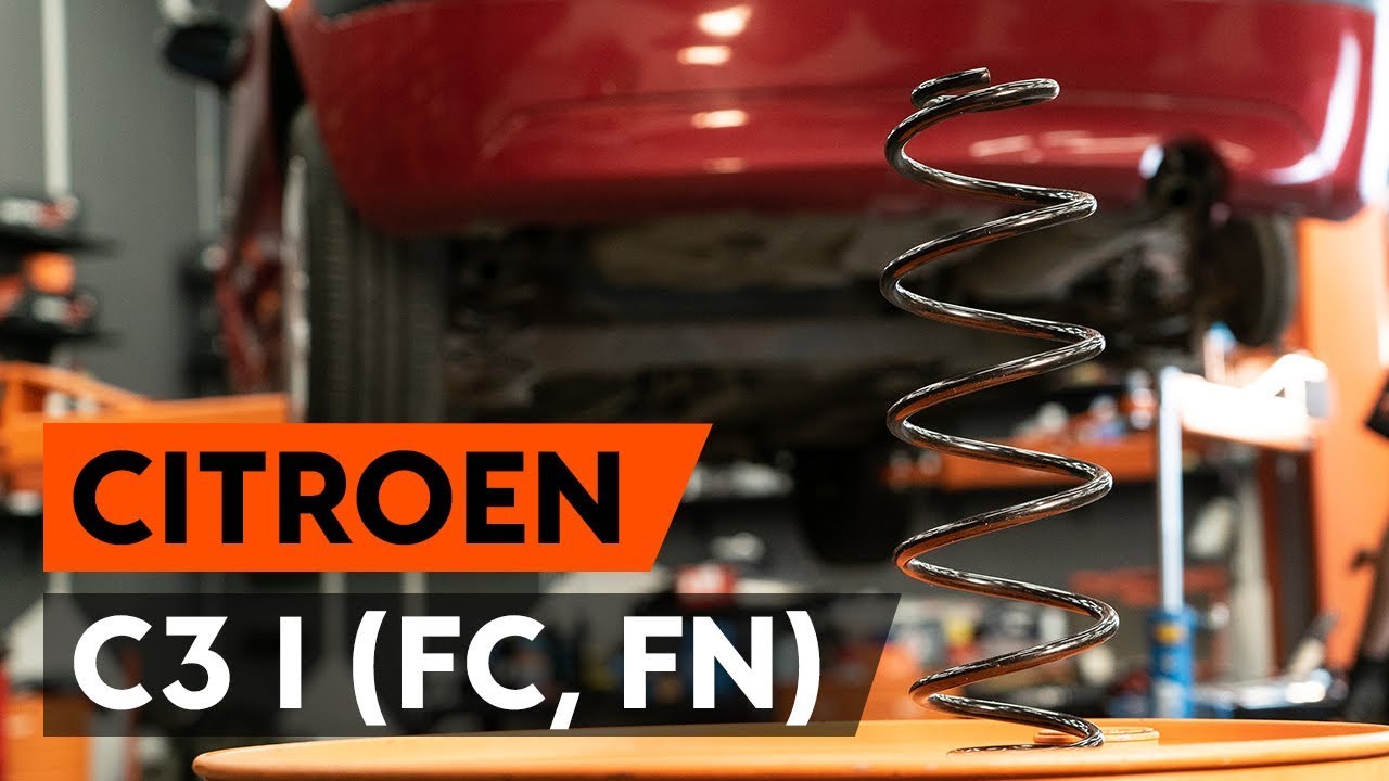 Så byter du fjädrar bak på CITROEN C3 1 (FC, FN) [AUTODOC-LEKTION]
