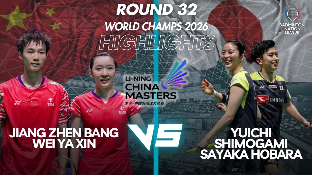 Jiang / Wei (CHN) VS Shimogami / Hobara (JPN) - Li-Ning China Masters 2026 - XD - R32