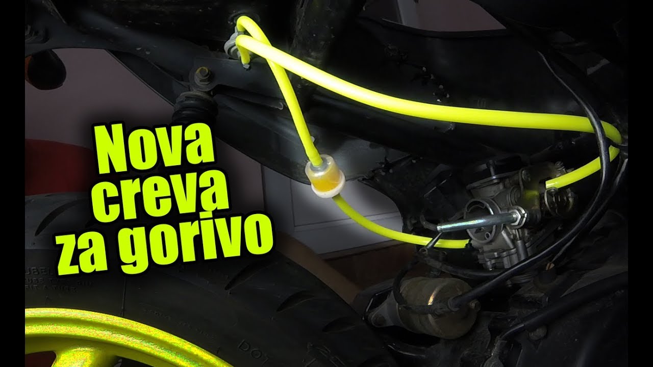 Sredjivanje skutera #8 | Creva za gorivo u NEON ZUTOJ BOJI