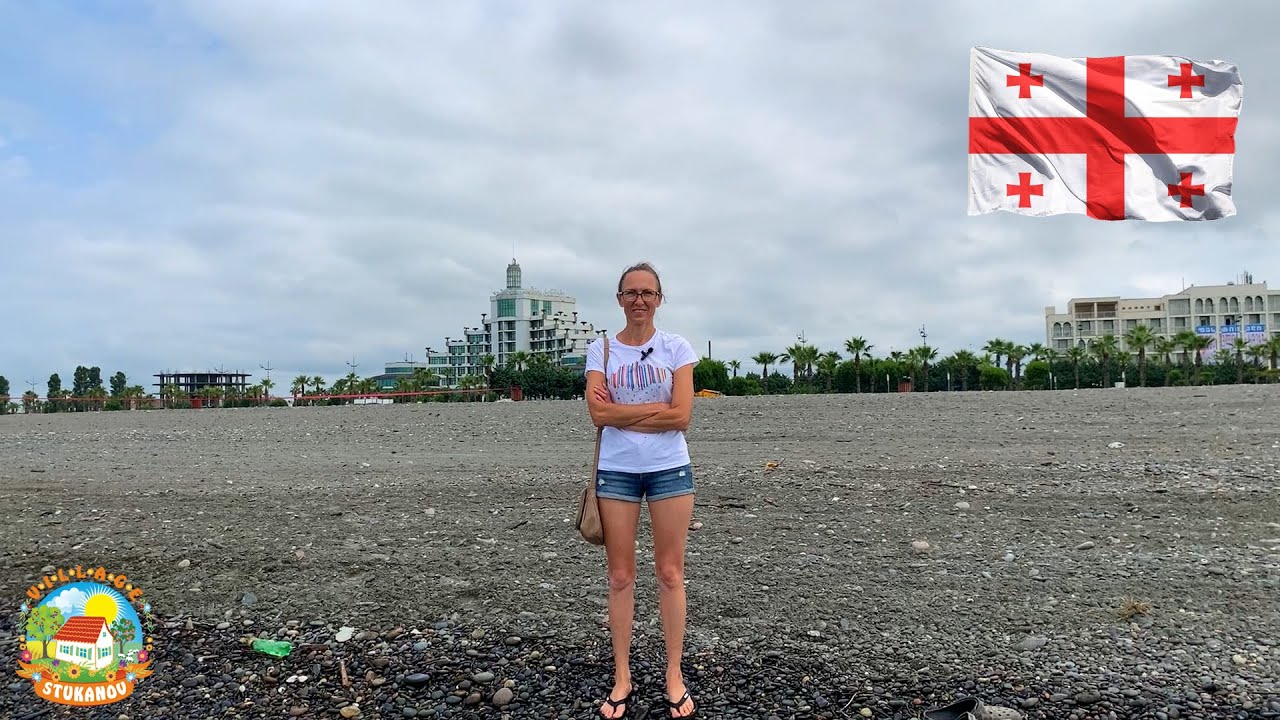 ПЛЯЖИ ГРУЗИИ, пляж Анаклиа. По Грузии на машине