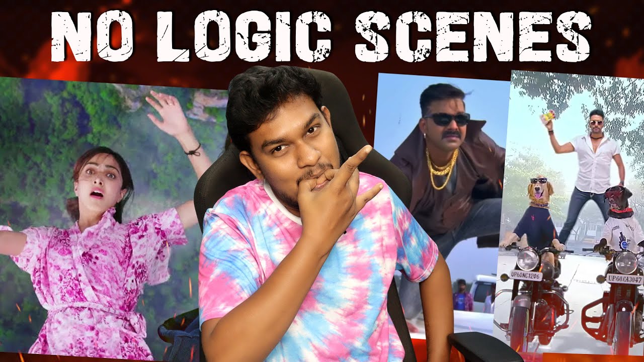 Hollywood-ஐ மிஞ்சிய No Logic Scenes😱 Indian Movies Funny Fight Scenes Troll | Bhojpuri,Telugu, Tamil