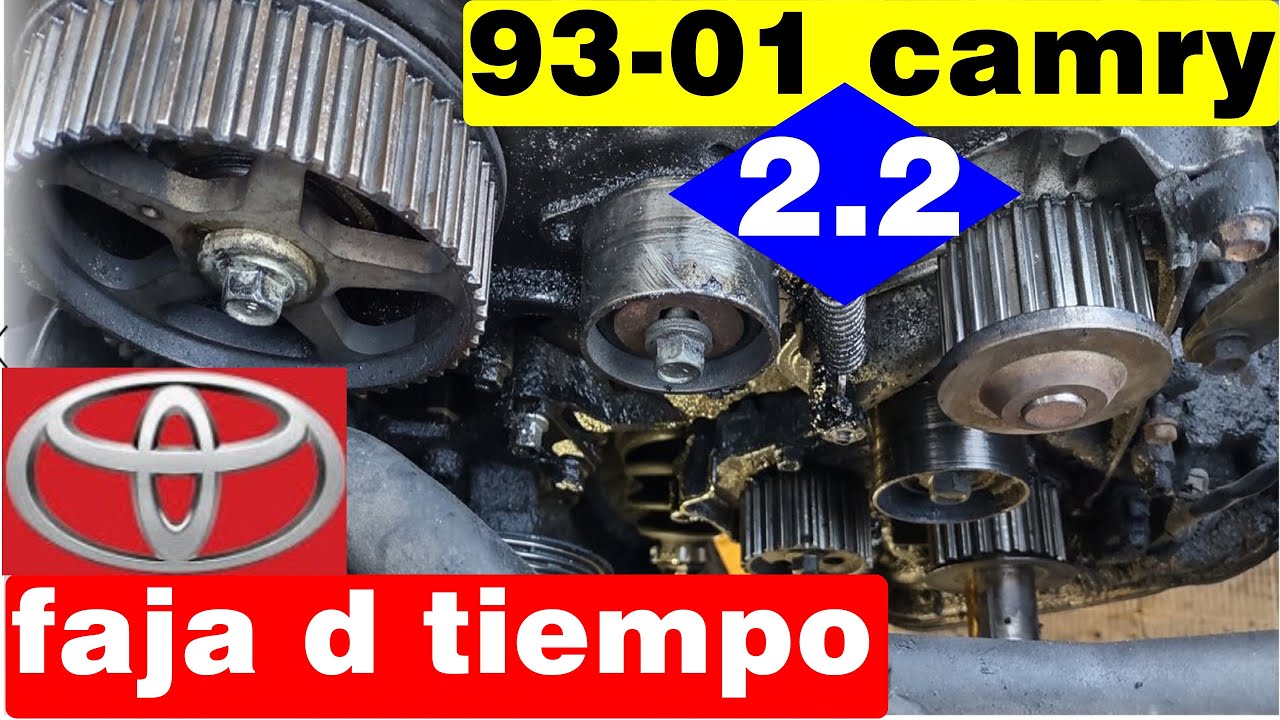 como reemplazar banda faja de tiempo bomba d agua 1993 2001 toyota camry 2.2 timing belt replacement