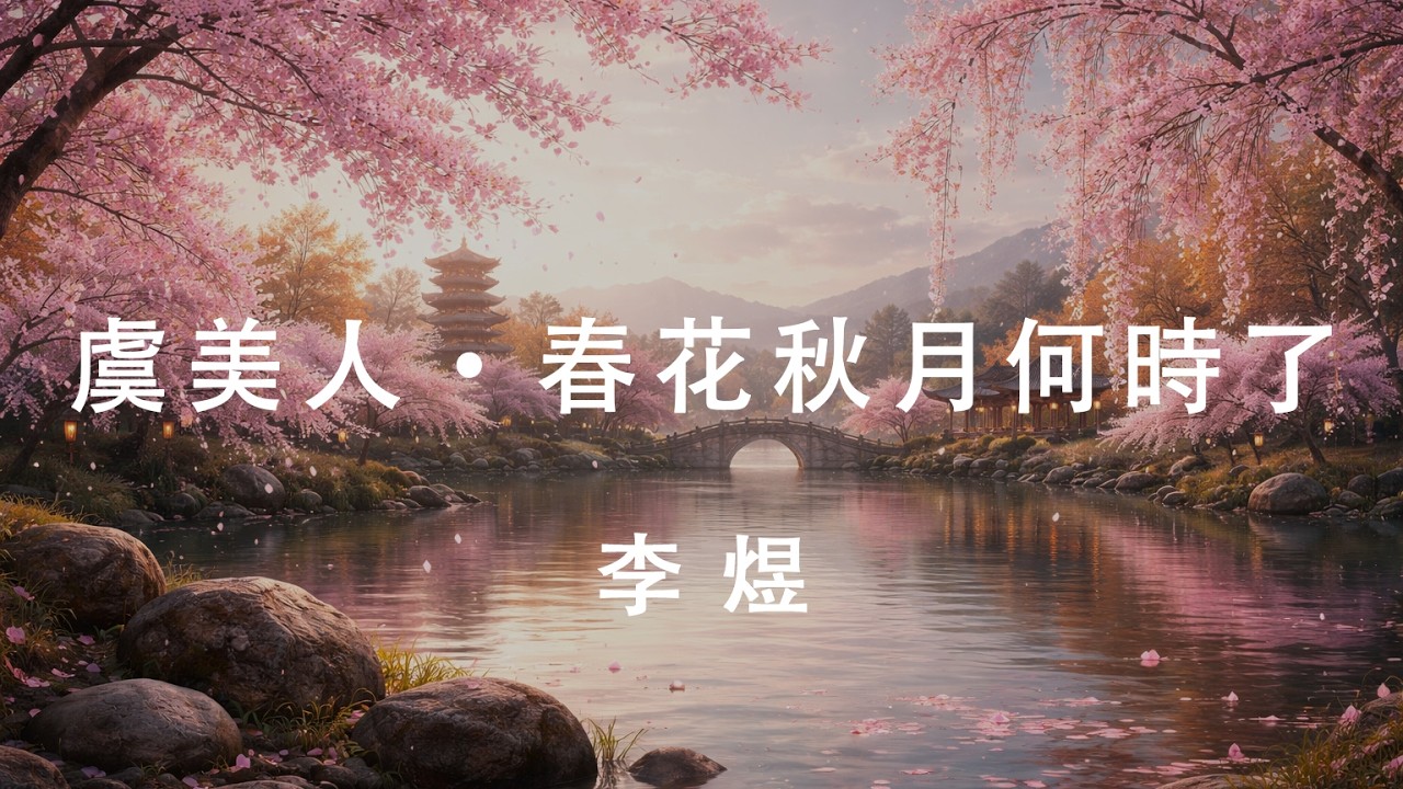 【虞美人·春花秋月何時了】中國古詩 | Chinese ancient poetry