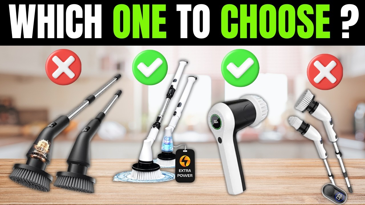 ✅ TOP 7 Best Cordless Spin Scrubbers for Bathroom & Shower Cleaning on Amazon [2026] 🚿 Electric