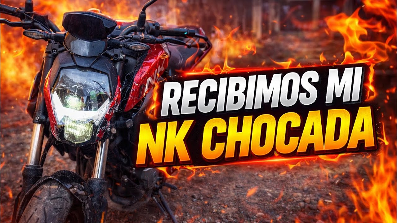 Así llegó mi nk después de choque 💔