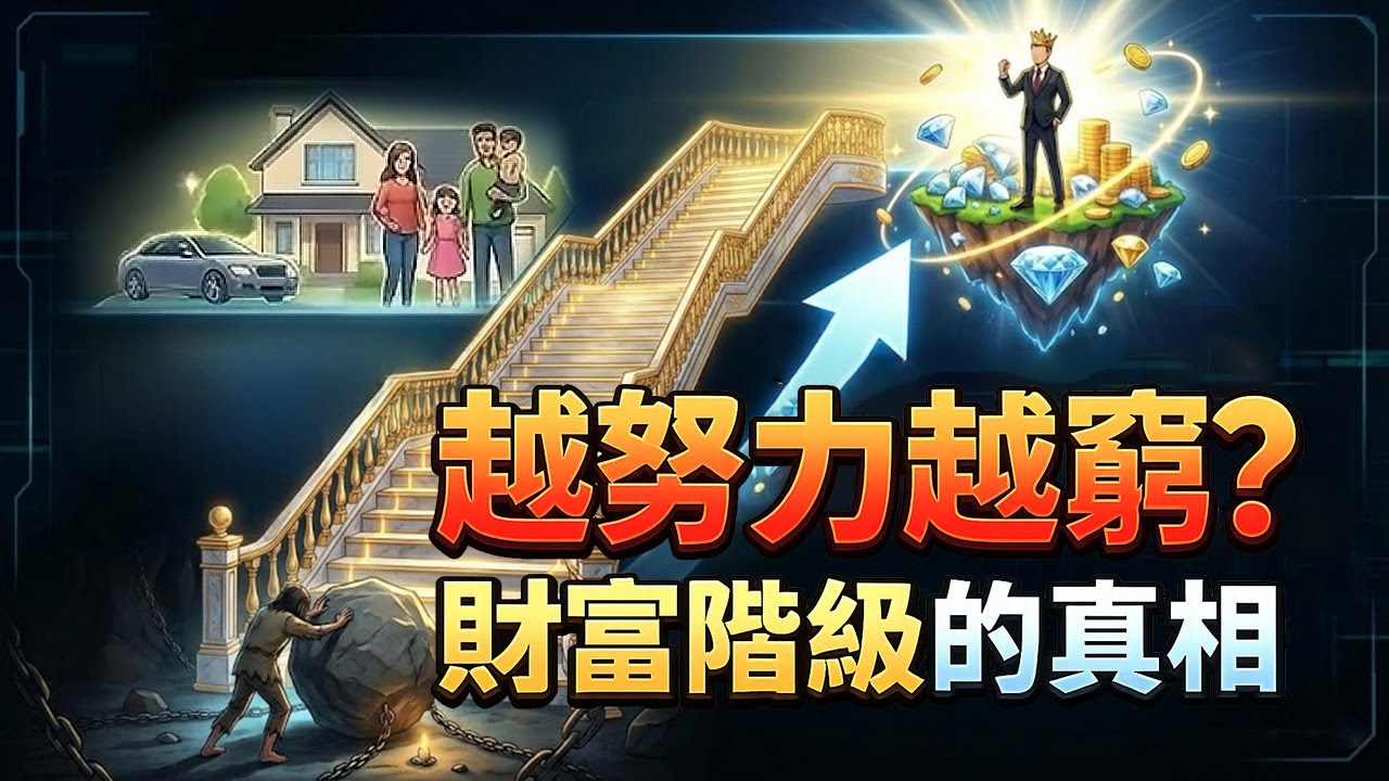 你以為你是中產階級？其實你還在底層！財富6階級，90%的人都卡在第3層出不去。為什麼你不該太早買房？一張圖看懂：你的「安全感」正在吃掉你的未來！