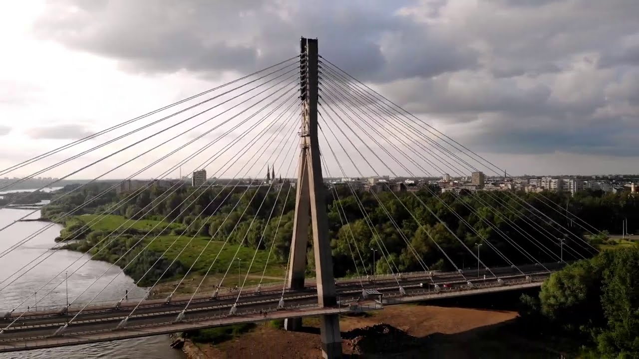 WARSZAWA 🛸🎥 MOST ŚWIĘTOKRZYSKI  ❤️ NAJPIĘKNIEJSZY MOST W WARSZAWIE