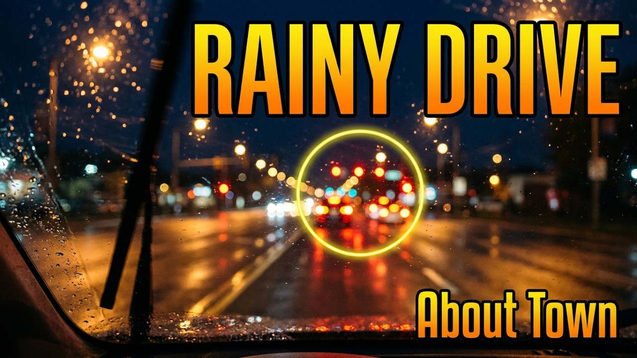 Light Rain Driving East Bound Tecumseh