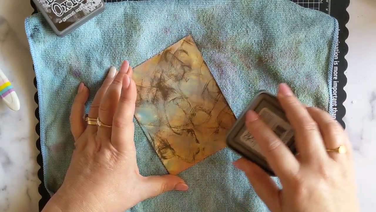 Mixed Media (but also clean)  birthday card!