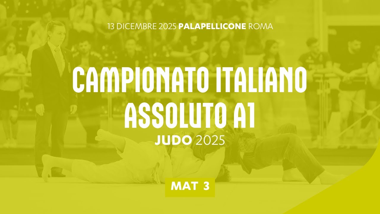 🥋 Judo 👉 Campionato Italiano Assoluto A1 2025 🟢 Tatami3