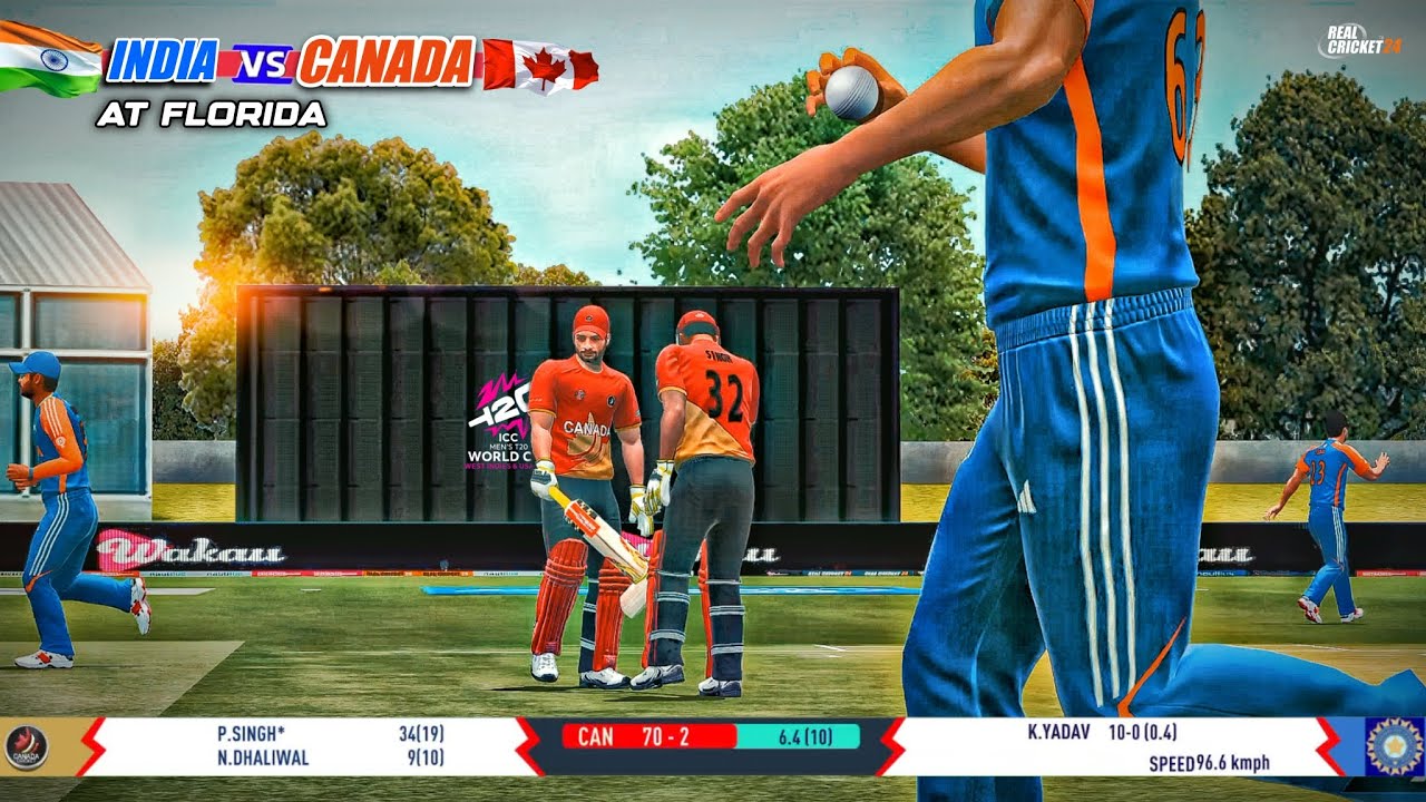 Canada vs India | T20 WC 2024🏆 In RC24 | In Florida Stadium |