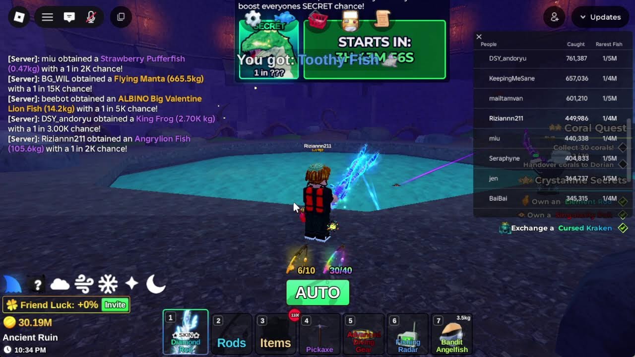 [AFK Stream] ROBLOX Fish It! #21 - x2 King Crab