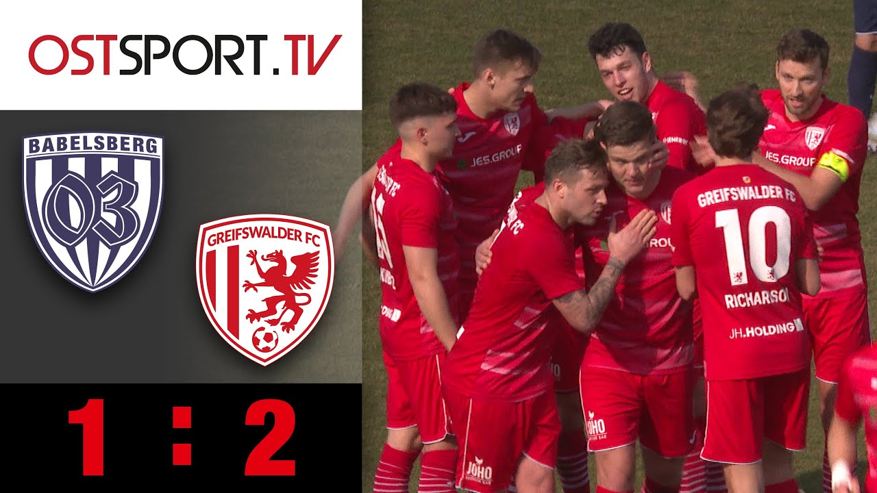 Effektive Greifswalder kontern Ndualu-Tor: Babelsberg - Greifswald 1:2 | Regionalliga Nordost