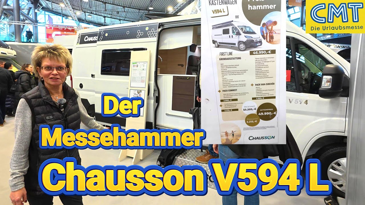 Chausson V594L der absolute Messe-Preis Hammer & Interview mit Tobi von Reisemobile Dörr