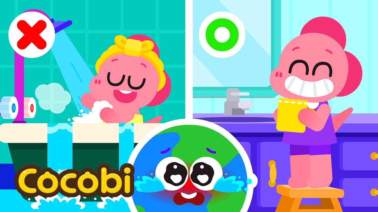 Не тратьте воду зря! Она вредит Земле | Песни для детей | Cocobi