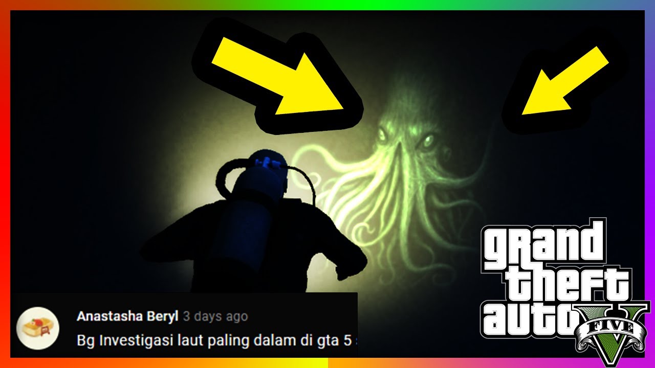MENGUNGKAP KEBERADAAN MISTERI MAKHLUK KRAKEN DI GTA 5 ❗❓ RAHASIA EASTER EGG GURITA RAKSASA GTA 5 ❗❗❗
