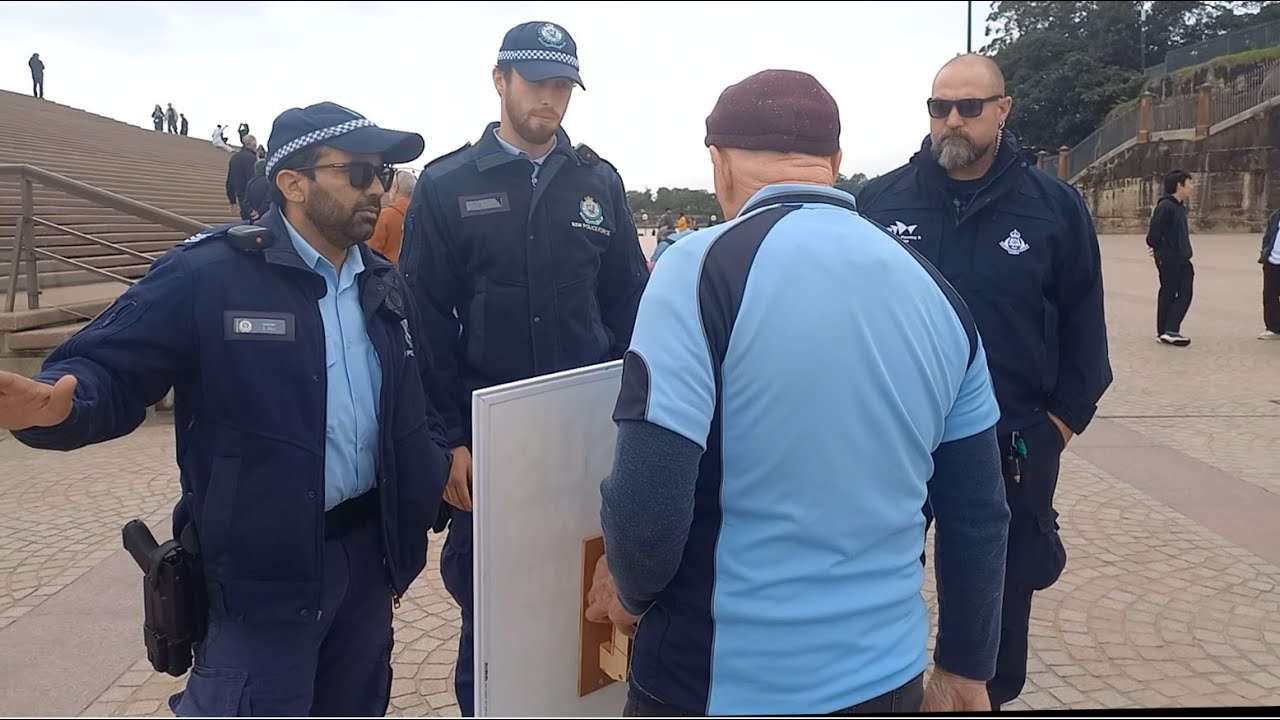 You Have No Freedom To Walk With a Jesus Sign  -  Police Called Again  29052025